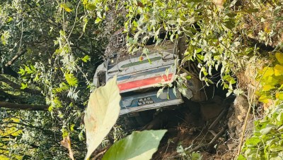  निर्वाचनमा खटिएका सेना चढेको बस भोजपुरमा दुर्घटना,२४ जना घाइते 